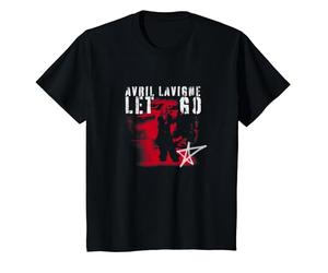 Avril Lavigne Let Go - Pintura en Aerosol Oficial Camiseta, Niños, Negro, 12 años