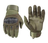 Avril Tian Guantes Tácticos, Militar, de Goma, rígidos, para Exteriores, con Dedos completos, para Hombres, Ciclismo, Motocicleta, Caza, Tiro, Senderismo, Camping,Army Green,X-Large