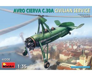 Avro Cierva C. 30a Civilian Service Helicóptero 1 :3 5 Plástico Modelo Kit