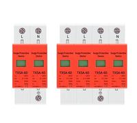 AVSBBYEPS Disyuntor CA SPD. Riel DIN 2.0ka 40ka 30ka 60ka 2p 4p 385V Pararrayos doméstico Protección Dispositivo de protección contra sobretensiones(10-20ka,2)