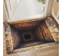 AVSMGP Alfombras con Ilusión Óptica 3D-Una Experiencia Emocionante Tapete Cuadrado De Pelo Corto Sintético para Entrada para Interiores Y Exteriores,Dormitorio, Comedor,G,5'11"x7'10"/180x240cm