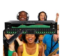 AVSMGP Ecualizador Digital 31 Bandas, Analizador con Pantalla LED Espectro Musical, Decodificación Audio Digital Óptica Y Coaxial con Bluetooth 5.4, para Entretenimiento En Hogar