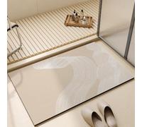 AVSMGP - Felpudo de doble línea, alfombra de barro de diatomea, de secado rápido, ultra suave y antideslizante, para cuarto de baño, pasillo, cocina, dormitorio, oficina, 40 x 60 cm, 15,7 x 23,6