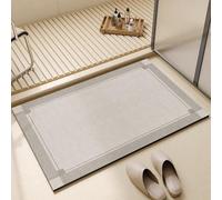 AVSMGP - Felpudo de doble línea, alfombra de barro de diatomea, de secado rápido, ultra suave y antideslizante, para cuarto de baño, pasillo, cocina, dormitorio, oficina, 60 x 90 cm, 6 x 35,4 pulgadas