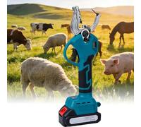 AVSMGP Herramienta Eléctrica para El Etiquetado Ganado, Etiquetadora Auricular para Animales Granja con 2 Baterías Recargables Y 6 Agujas - para Ganado Bovino, Ovino, Porcino Y Caprino,Azul