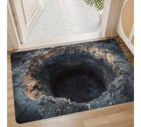 AVSMGP Tapete De Entrada con Efecto Óptico 3D para Interiores Y Exteriores Moderno Tapete Cuadrado con Efecto Óptico 3D - Alfombra Sintética De Pelo Corto Lavable,J,2'7"x3'11"/80x120cm