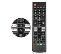Avtbeisty AKB76040302 - Mando a distancia universal para LG TV NanoCell 4K 8K Smart TV con botón Netflix/Prime Video/Disney/LG, color negro