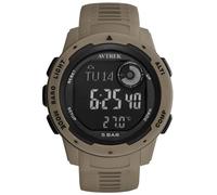 AVTREK Reloj deportivo multifunción con altímetro, barómetro y termómetro, 50 metros de impermeabilidad, 12/24 horas, cronómetro y alarma (marrón)