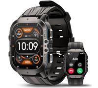AVUMDA Reloj Inteligente Hombre, 1.96" Smartwatch con Llamadas Bluetooth, Smartwatch Pulsómetro/Monitor de Sueño/Podómetro, 100+ Modos Deportivos Impermeable IP68 Pulsera Actividad para Android iOS