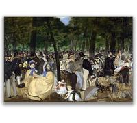 AVWXZBDFH Cuadro De Lienzo Con Diseño De Concierto En Los Jardines De Las Tullerías, Póster Impresionista De Fama Mundial Para Decoración Del Hogar, 40 X 60 Cm, Sin Marco