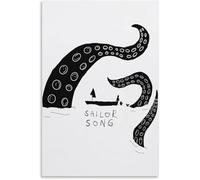 AVWXZBDFH Pósteres E Impresiones De Canciones De Marineros En Lienzo, Arte De Pared Para Decoración De Dormitorio, 40 X 60 Cm, Sin Marco