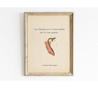 AVWXZBDFH Pósteres E Impresiones Voy A Pescar Para No Encontrarme A Mí Mismo, Cita Retro De Trucha, Pez, Arte De Pared, Para Decoración De Sala De Estar, 40 X 60 Cm, Sin Marco