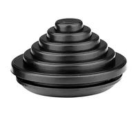 AVXGSONI Juego De Botas CV De Silicona Protección tipo torre, bobina, arandela de presión, junta tórica, tapón sellado protector, cable(140mm-black(1pcs))