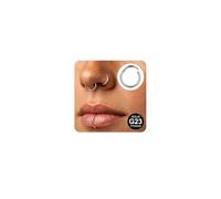 AVYRING 2 anillos de titanio para la nariz de 20G/18G/16G, aros con bisagras, anillos de clicker para mujeres y hombres, cartílago, hélice, tragus, caracola, labret septum, joyería de 6 mm-12 mm, 16G
