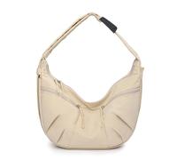 AVZYARDY Bolso bandolera de mujer de nailon en forma de media luna, bolso tipo dumpling con múltiples compartimentos con cierre, ligero y de gran capacidad para viajes, trabajo y uso diario