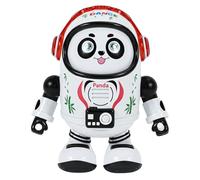 AVZYARDY Muñeco Robot Bambú Espacial Bailarín para Niños con Luces LED y Sonido, Panda Interactivo Educativo con Movimientos Musicales y Caminantes para Pequeños y Jóvenes