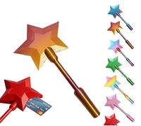 AVZYARDY Varita mágica para Pago sin Contacto Impresa en 3D, con diseño de Estrella y Ranura Oculta para Tarjetas, Accesorio Divertido para pagos en autopago, Ideales para Tiendas y quioscos