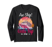 AW Ship Girls Trip 2026 Cruise Squad Family Cruise Vacation Manga Larga
