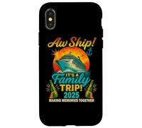 Aw Ship It's A Family Trip 2025 Shirt Camiseta divertida Carcasa para iPhone X/XS