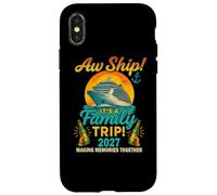 Aw Ship It's A Family Trip 2027 Shirt Camiseta divertida Carcasa para iPhone X/XS