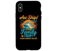 Aw Ship It's A Family Trip 2027 Shirt Camiseta divertida Carcasa para iPhone X/XS