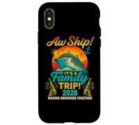 Aw Ship It's A Family Trip 2028 Shirt Camiseta divertida Carcasa para iPhone X/XS
