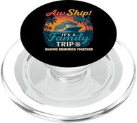 Aw Ship It's A Family Trip 2028 Shirt Camiseta divertida PopSockets PopGrip para MagSafe