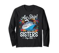 Aw Ship It's A Sisters Trip 2026 Girls Matching Cruise Squad Manga Larga