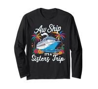 Aw Ship It's A Sisters Trip Girls Matching Cruise Squad Manga Larga