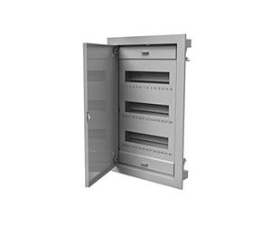 AW-Tools Distribuidor pequeño C.1536 de 3 filas para 36 + 6 TE metal gris (RAL 9016)