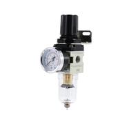 AW2000-02 1/4 regulador de presión de aire neumático separador de aceite y agua compresor filtro de aire controlador regulador de presión válvula de drenaje(10mm Fittings)