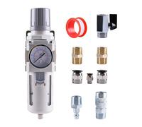 AW2000-02 AW4000-04 Pneumatic 1/4" 1/2" NPT Air Filter Pressure Regulator Combo Air Tool Compressor Filter With Gauge(AW4000-04 Manual)