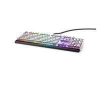 Teclado Alienware RGB para juegos de perfil bajo AW510K, iluminación RGB Alienfx por tecla, controles multimedia y paso USB, interruptores rojos Cherry MX de perfil bajo, luz lunar