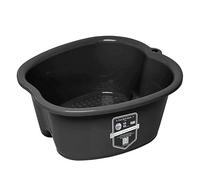 AWA - Bañera de remojo de pies para remojar los pies, bañera de baño de pies extra grande, bañera resistente y cuenco de pedicura, kit de spa de pies para mujeres y hombres (bañera de pies negra)