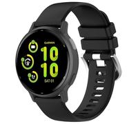 AWADUO Compatible con Garmin Approach S50/D2 Air X10/Bounce/Vivoactive 5, correa de repuesto de 20 mm, suave y duradera (negro), Silicona, Sin gemas