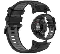 AWADUO Compatible con Garmin Instinct 3 45 mm banda de repuesto pulsera de silicona de 22 mm suave y duradera con accesorios para reloj inteligente de liberación rápida (negro), 22mm, Silicona, Sin