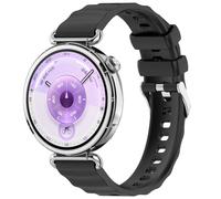 AWADUO Compatible con Huawei Watch GT6 de 41 mm/GT5 Pro de 42 mm/GT5 de 41 mm, compatible con Garmin Venu 3S, correa de silicona suave y duradera, accesorio de reloj inteligente (18 mm/negro)