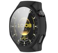 AWADUO Compatible con Huawei Watch GT6 Pro de 46 mm, funda protectora de repuesto completo, carcasa de TPU, suave y duradera, accesorios de reloj inteligente (negro)