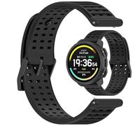 AWADUO Compatible con Suunto Vertical 2/Race 2/RUN/Race S/9 Peak Pro/9 Peak Correa de repuesto de silicona suave y duradera con accesorios para reloj inteligente de liberación rápida (22 mm/negro)