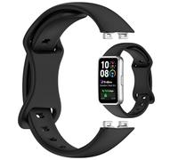 AWADUO Correa ajustable inteligente de silicona de repuesto compatible con Huawei Band 10/10 NFC/9/9 NFC/8/8 NFC, transpirable, suave y duradera (hebilla de mariposa/negro), Silicona, No es una piedra