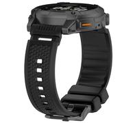 AWADUO Correa de repuesto compatible con COROS NOMAD de silicona, suave y duradera, con accesorio de reloj inteligente de liberación rápida (24 mm/negro)