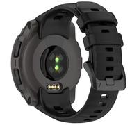 AWADUO Correa de repuesto de silicona compatible con Garmin Instinct E de 40 mm, suave y duradera, con accesorios de liberación rápida (color negro)