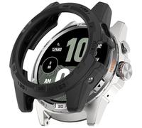 AWADUO Funda protectora compatible con Ticwatch Atlas, funda protectora de silicona TPU para reloj inteligente, suave y duradera, accesorios de reloj (negro)
