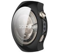 AWADUO Funda protectora completa compatible con Huawei Wacth 5 de 46 mm, funda protectora de silicona TPU suave y duradera, accesorios de reloj (negro)