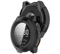 AWADUO Funda protectora de policarbonato compatible con COROS NOMAD Smartwatch de cobertura completa con protector de pantalla táctil de vidrio templado (negro)