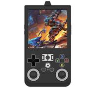 AWADUO Funda protectora de repuesto compatible con R36 Max consola de juegos portátil de silicona anticaída para hombres y mujeres (negro)