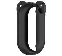 AWADUO Funda protectora de silicona compatible con Insta360 GO2, correa para el cuello, a prueba de golpes, carcasa de cuerpo completo, accesorio estabilizado para cámara de acción deportiva (negro)