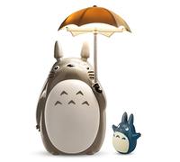 Awaiymi Totoro - Paraguas LED de luz nocturna para niños, lámpara de personaje de carga USB (vientre blanco)