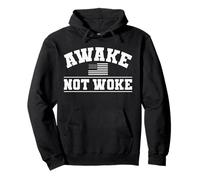 Awake Not Woke American Patriot USA Flag Gift Sudadera con Capucha