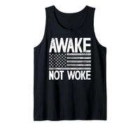 Awake Not Woke Pro Freedom American Patriot Camiseta sin Mangas